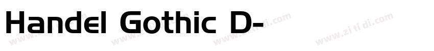 Handel Gothic D字体转换